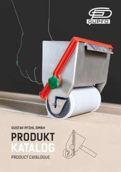 PRODUCT CATALOGUE GUSTAV PFOHL GMBH - Gupfo