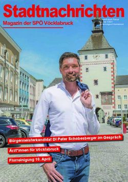 StadtnachrichtenZugestellt durch Post.at - Magazin der SP&Ouml; V&ouml;cklabruck - B&uuml;rgermeisterkandidat DI Peter Schobesberger im Gespr&auml;ch &Auml;rzt*innen f&uuml;r ...
