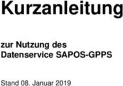 Kurzanleitung zur Nutzung des Datenservice SAPOS-GPPS Stand 08. Januar 2019