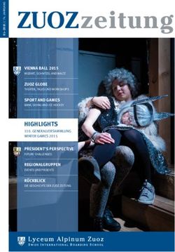 ZUOZzeitung - Lyceum Alpinum Zuoz