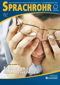 Schmerzen - Entstehung und Therapie - Unser Thema ab Seite 12 - Bundesverband der Kehlkopfoperierten