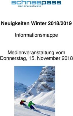 Neuigkeiten Winter 2018/2019 - Informationsmappe Medienveranstaltung vom Donnerstag, 15. November 2018