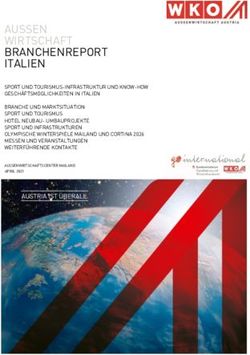 AUSSEN WIRTSCHAFT BRANCHENREPORT ITALIEN - Go-International