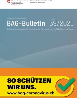 BAG-Bulletin 39/2021 - SO SCH&Uuml;TZEN WIR UNS. www.bag-coronavirus.ch