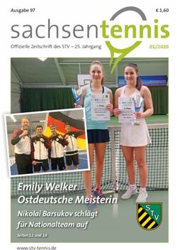 Emily Welker Ostdeutsche Meisterin - Nikolai Barsukov schl&auml;gt f&uuml;r Nationalteam auf Seiten 12 und 18 - STV-Tennis