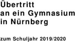 Übertritt an ein Gymnas ium in Nürnberg - zum Schuljahr 2019/2020 - Stadt Nürnberg