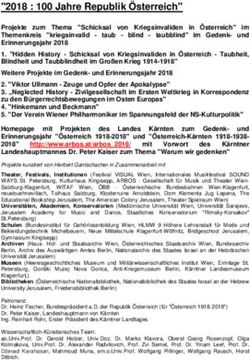 2018 : 100 Jahre Republik Österreich