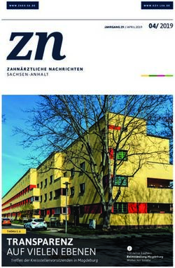 TRANSPARENZ AUF VIELEN EBENEN - KZV Sachsen-Anhalt