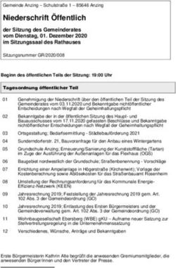 Niederschrift &Ouml;ffentlich - Gemeinde Anzing - Schulstra&szlig;e 1 - 85646 Anzing
