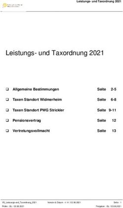 Leistungs- und Taxordnung 2021 - Stiftung Amalie Widmer