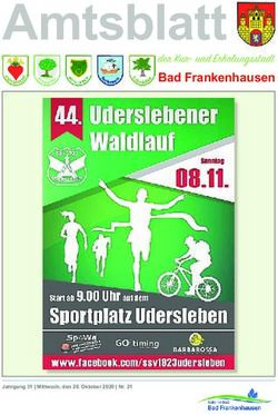 Amtsblatt der Kur- und Erholungsstadt - Bad Frankenhausen - der Kur- und Erholungsstadt Bad Frankenhausen