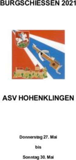 BURGSCHIESSEN 2021 - ASV HOHENKLINGEN Donnerstag 27. Mai bis Sonntag 30. Mai