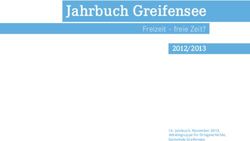 Jahrbuch Greifensee Freizeit - freie Zeit? 2012/2013