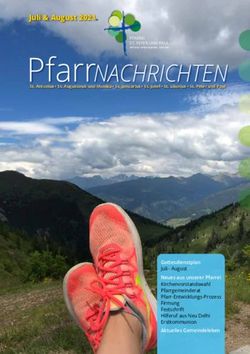 PfarrNACHRICHTEN Juli & August 2021 - Pfarrei