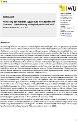 Anpassung der mittleren Typgeb&auml;ude f&uuml;r Altbauten mit Daten der Datenerhebung Wohngeb&auml;udebestand 2016