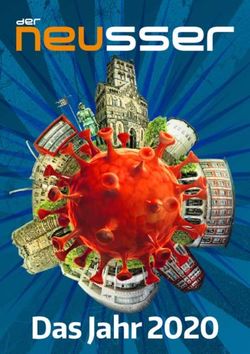 Das Jahr 2020 - Der Neusser