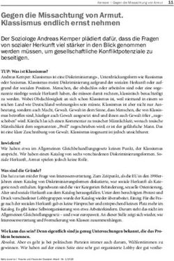 Gegen die Missachtung von Armut. Klassismus endlich ernst nehmen
