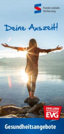 Deine Auszeit! - Gesundheitsangebote - Fonds soziale Sicherung