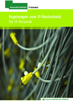 Regelungen zum IT-Basisschutz für IT-Personal - IT-Sicherheit - www.uni-bielefeld.de/it-sicherheit