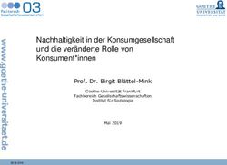 Nachhaltigkeit in der Konsumgesellschaft und die ver&auml;nderte Rolle von Konsument*innen - Prof. Dr. Birgit Bl&auml;ttel-Mink - 100 Jahre Soziologie an ...
