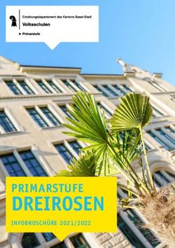 DREIROSEN PRIMARSTUFE - INFOBROSCHÜRE 2021/2022 - eduBS