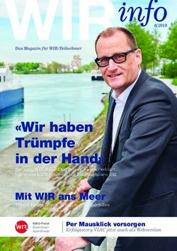 "Wir haben Trümpfe in der Hand" - KMU Nachfolgezentrum