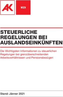 STEUERLICHE REGELUNGEN BEI AUSLANDSEINKÜNFTEN - Die Wichtigsten Informationen zu steuerlichen Regelungen bei grenzüberschreitenden ...