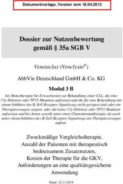 Dossier Zur Nutzenbewertung Gemäß 35a SGB V - Venetoclax (Venclyxto ...