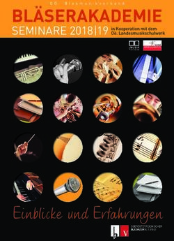 BL&Auml;SERAKADEMIE SEMINARE 2018|19 in Kooperation mit dem - O&ouml;. Landesmusikschulwerk