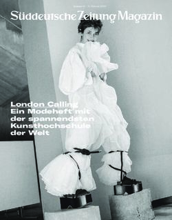 London Calling Ein Modeheft mit der spannendsten Kunsthochschule der Welt - Nummer 8 | 21. Februar 2020