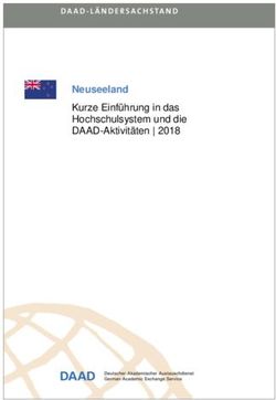 Neuseeland Kurze Einführung in das Hochschulsystem und die DAAD-Aktivitäten