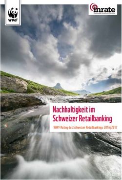 Nachhaltigkeit im Nachhaltigkeit im Schweizer Retailbanking - WWF Rating des Schweizer Retailbankings 2016/2017 WWF Rating des Schweizer ...