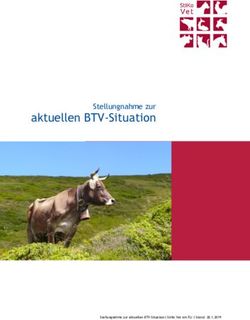 Aktuellen BTV-Situation - Stellungnahme zur