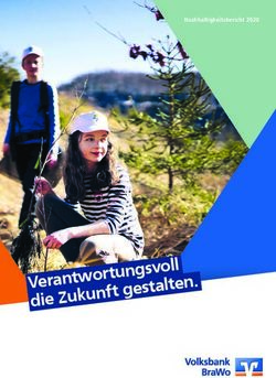 Die Zukunft gestalten - Nachhaltigkeitsbericht 2020 - Wir sind BraWo