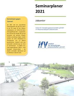 Seminarplaner 2021 - Institut für ...