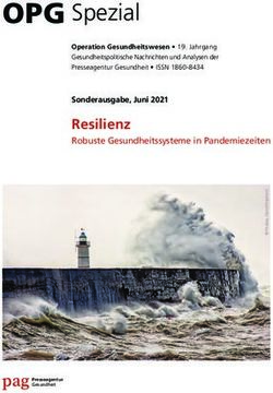 Spezial Resilienz Robuste Gesundheitssysteme in Pandemiezeiten