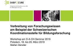 Verbreitung von Forschungswissen am Beispiel der Schweizerischen Koordinationsstelle f&uuml;r Bildungsforschung - Workshop am D-A-CH-Seminar 2019 ...