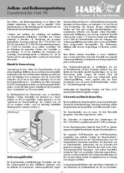 Aufbau- und Bedienungsanleitung Dauerbrandofen Hark 96