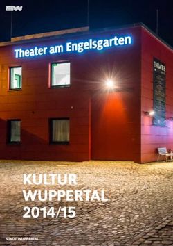 KULTUR WUPPERTAL 2014/15 - STADT WUPPERTAL