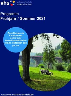 Frühjahr / Sommer 2021 - Programm - www.vhs-marktheidenfeld.de - VHS Marktheidenfeld