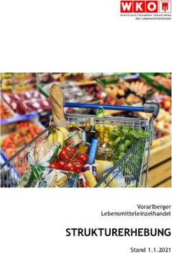 STRUKTURERHEBUNG Vorarlberger Lebensmitteleinzelhandel Stand 1.1.2021 - WKO