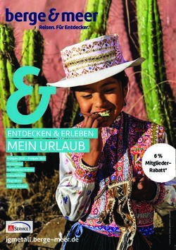 MEIN URLAUB ENTDECKEN & ERLEBEN - igmetall.berge-meer.de - IGM Service