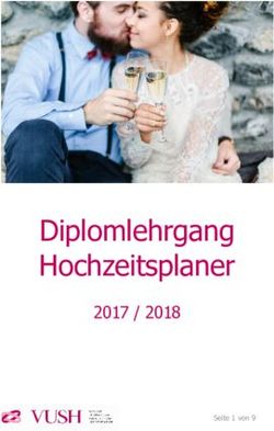 Diplomlehrgang Hochzeitsplaner - 2017 / 2018 Seite 1 von 9 - VUSH Verband Unabhängiger ...