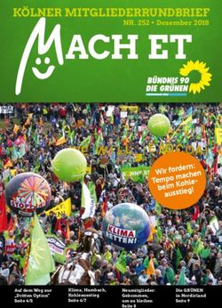 ACH ET KÖLNER MITGLIEDERRUNDBRIEF - NR. 252 Dezember 2018