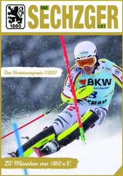 SECHZGER - TSV München von 1860 e.V - Das Vereinsmagazin 1/2021 - TSV 1860 München eV