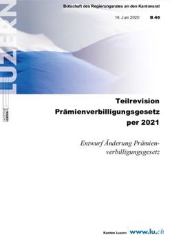 Teilrevision Pr&auml;mienverbilligungsgesetz per 2021 - Entwurf &Auml;nderung Pr&auml;mien-verbilligungsgesetz - Kanton ...