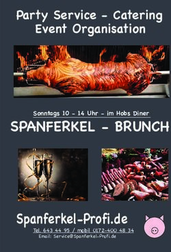 SPANFERKEL - BRUNCH Spanferkel-Profi.de - Party Service - Catering Event Organisation