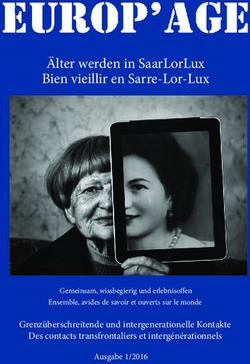 Grenzüberschreitende und intergenerationelle Kontakte Des contacts transfrontaliers et intergénérationnels - Gemeinsam, wissbegierig und erlebnisoffen