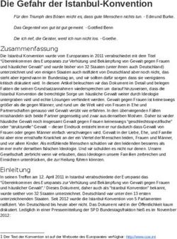 Die Gefahr der Istanbul-Konvention
