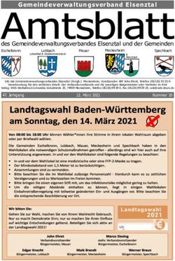 Amtsblatt des Gemeindeverwaltungsverbandes Elsenztal und der Gemeinden - Gemeinde Eschelbronn